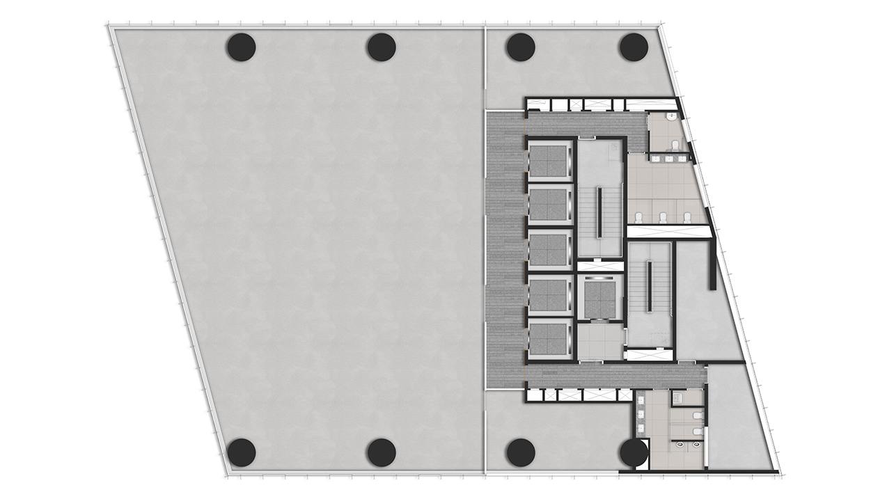824m² (BOMA) - Pavimento Tipo
